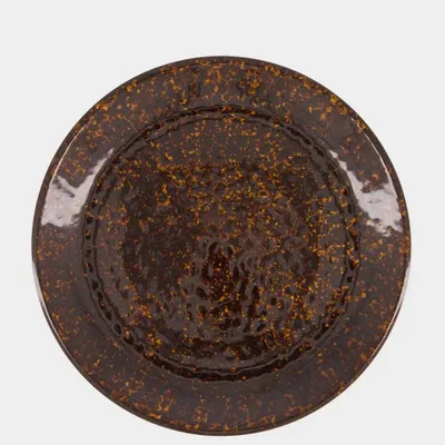 Couverts & ustensiles de cuisine - Assiette à dîner en céramique marron tartaruga - HOUSE OF CAPRICORN