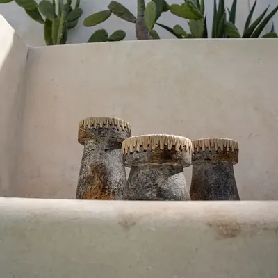 Candlesticks and candle holders - The Pretty Candle Holder - Antique Grey - S - BAZAR BIZAR LIVING