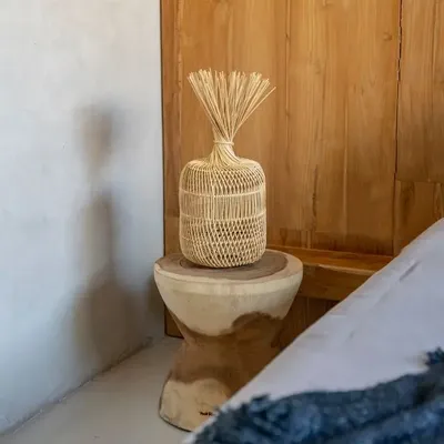 Tabourets - Le tabouret Kona - Naturel - BAZAR BIZAR LIVING