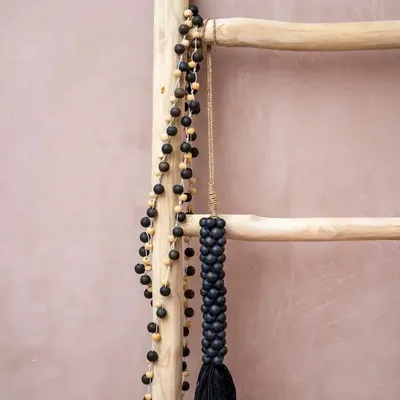 Bijoux - Le Collier Canggu - Noir Naturel - BAZAR BIZAR LIVING