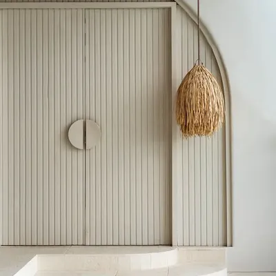 Ceiling lights - The Shaggy Pendant - Natural - M - BAZAR BIZAR LIVING