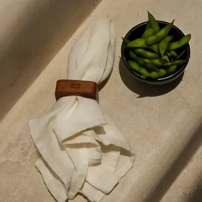 Ustensiles de cuisine - Le Rond De Serviette Teak Root - Set de 4 - BAZAR BIZAR LIVING