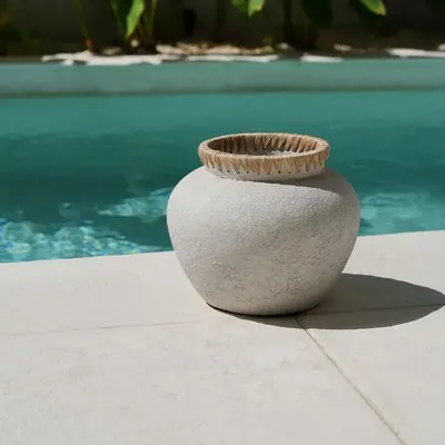 Vases - Le Vase Styly - Béton Naturel - L - BAZAR BIZAR LIVING