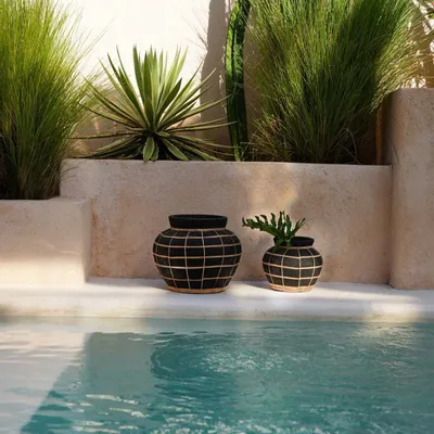 Vases - The Belly Vase - Black Natural - L - BAZAR BIZAR LIVING