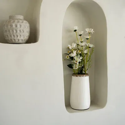 Vases - Le Vase Sneaky - Blanc Naturel - S - BAZAR BIZAR LIVING