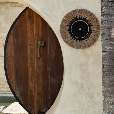 Objets de décoration - Déco Murale Macramé Raffia - Naturel Noir - BAZAR BIZAR LIVING