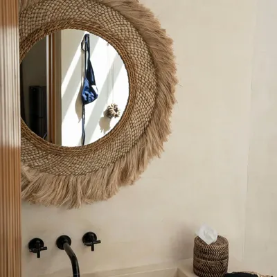 Miroirs - Le miroir Capri - Naturel - L - BAZAR BIZAR LIVING