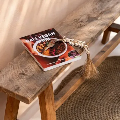 Decorative objects - The Raffia Fishbone Keychain - Natural White - BAZAR BIZAR LIVING