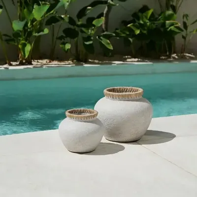 Vases - The Styly Vase - Concrete Natural - S - BAZAR BIZAR LIVING