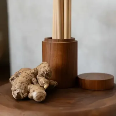 Kitchen utensils - The Teak Root Jar - M - BAZAR BIZAR LIVING