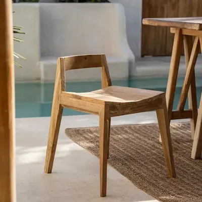 Chairs - The Ydra Dining Chair - Natural - Outdoor - BAZAR BIZAR LIVING
