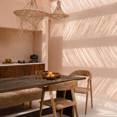 Hanging lights - The Mykonos Pendant - Natural - M - BAZAR BIZAR LIVING