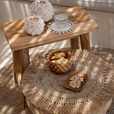 Sets de table - Le Set de Table Crochet Raffia- Naturel - BAZAR BIZAR LIVING