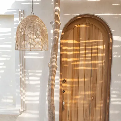 Hanging lights - The Bala Pendant - Natural - L - BAZAR BIZAR LIVING