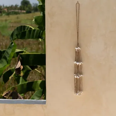 Decorative objects - The Long Shell Tassel - White - BAZAR BIZAR LIVING