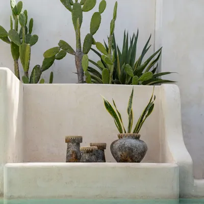 Candlesticks and candle holders - The Pretty Candle Holder - Antique Grey - L - BAZAR BIZAR LIVING