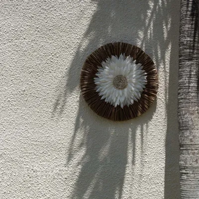 Other wall decoration - The Alang Feather Juju - Natural White - BAZAR BIZAR LIVING