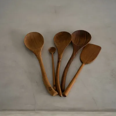 Ménagères - La Cuillère Teak Root - S - BAZAR BIZAR LIVING