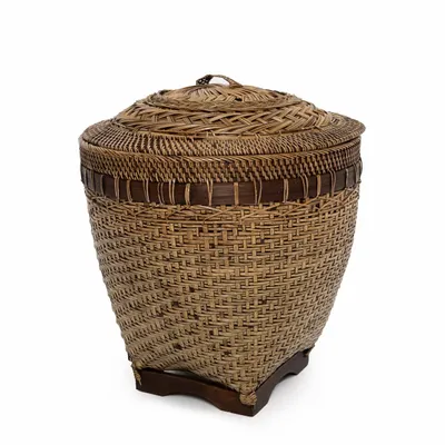 Storage boxes - The Colonial Storage Basket - Natural Brown - M - BAZAR BIZAR LIVING