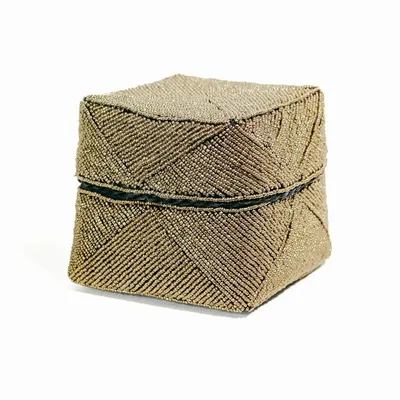 Coffrets et boîtes - Le Panier Perlé - Or - L - BAZAR BIZAR LIVING