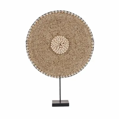 Decorative objects - The Shell Guadeloupe on Stand - Natural White - BAZAR BIZAR LIVING