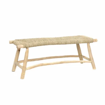 Benches - The Porto Seagrass Bench - Natural - L - BAZAR BIZAR LIVING