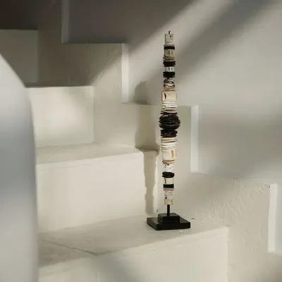 Objets de décoration - Le Coquillage Money sur Stand - Noir Blanc - L - BAZAR BIZAR LIVING