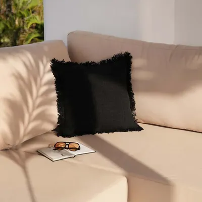 Cushions - The Full Moon Cushion Cover - Black - BAZAR BIZAR LIVING