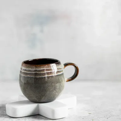 Decorative objects - The Marble Pan Coaster - BAZAR BIZAR LIVING