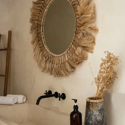 Mirrors - The Pretty Blonde Mirror - Natural - L - BAZAR BIZAR LIVING