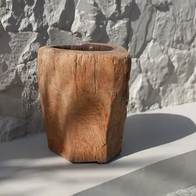 Candlesticks and candle holders - The Candle Trunk - Natural - BAZAR BIZAR LIVING