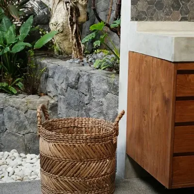 Boîtes de rangement  - Le Panier Zigzag Banana - L - BAZAR BIZAR LIVING