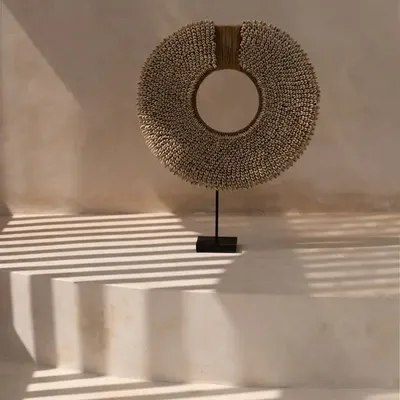 Decorative objects - The Shell Corsica on Stand - Natural - BAZAR BIZAR LIVING