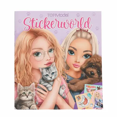 Children's arts and crafts - TopModel Stickerworld KITTY and DOGGY - DEPESCHE VERTRIEB GMBH & CO KG