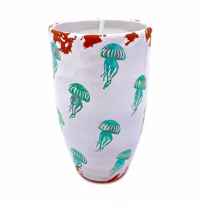 Candles - Jellyfish ceramic scented candle size XL - WAX DESIGN - BARCELONA