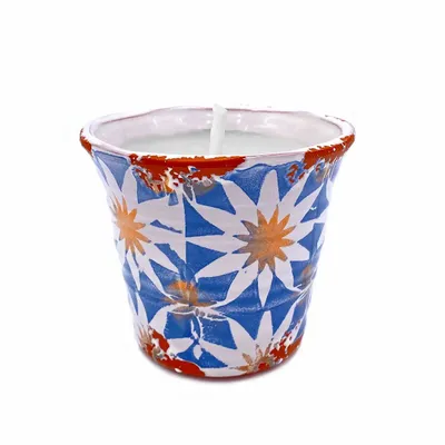 Bougies - Bougie Kasbah en céramique CITRONELA taille M - WAX DESIGN - BARCELONA