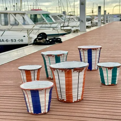 Candles - Ceramic Hammock candle CITRONELA size M - WAX DESIGN - BARCELONA