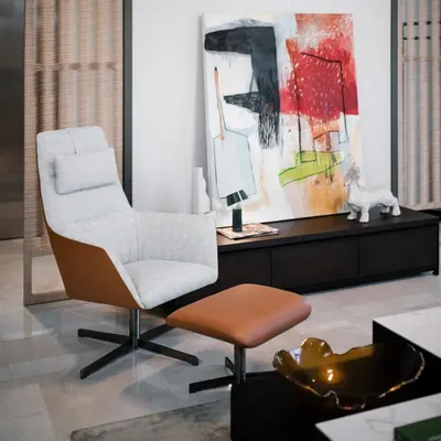 Lounge chairs - Camerich Qing Chair & Ottoman - GREGOIR RÊVE