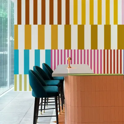 Papiers peints - Papier peint Nº646 - Rythme Chromatique - WELLPAPERS