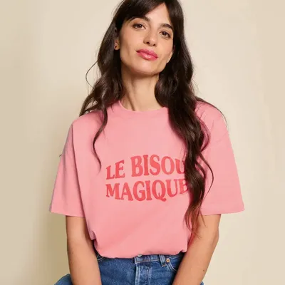 Apparel - The magic kiss t-shirt for women in organic cotton - ÉMOI ÉMOI