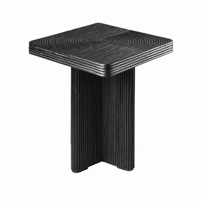 Tables basses - Univers WABI en bois et rotin noir - CFOC