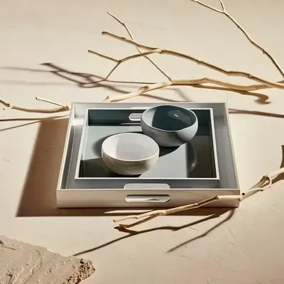 Trays - SIGNATURE square lacquer tray - CFOC