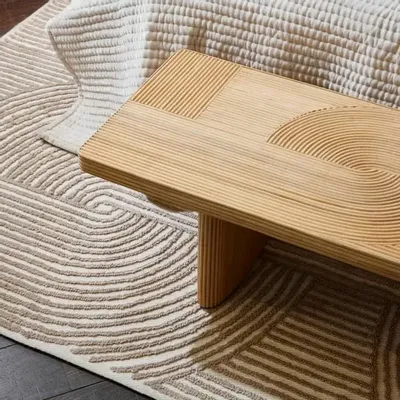 Tapis design - Tapis en laine et viscose de bambou PENJAB - CFOC