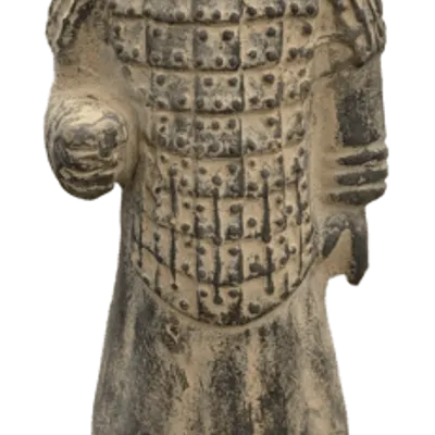 Sculptures, statuettes and miniatures - Black Warriors Statue with Armor in Terracotta 22cm - ARABESK