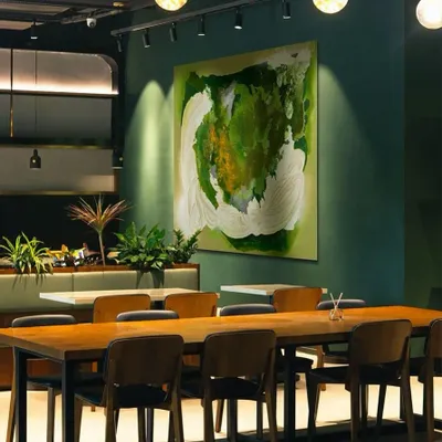 Services - 'Ronnie' - Œuvre Originale - 150x150 cm - PERSPECTIVA 10