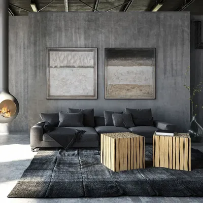 Panels - 'Isernia II XXL' - Original Painting - 150x150 cm. - PERSPECTIVA 10