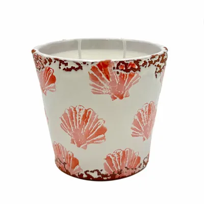 Bougies - bougie parfumée en céramique Summer Shells taille L - WAX DESIGN - BARCELONA