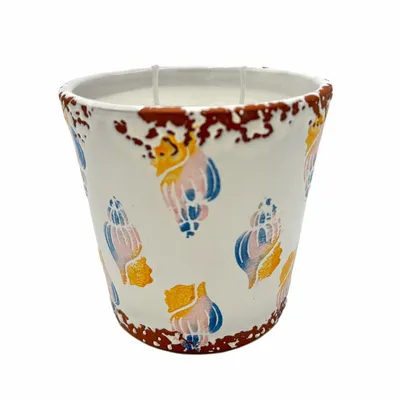Bougies - bougie parfumée en céramique Summer Shells taille L - WAX DESIGN - BARCELONA