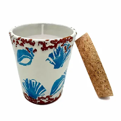 Bougies - bougie parfumée en céramique shell taille S - WAX DESIGN - BARCELONA