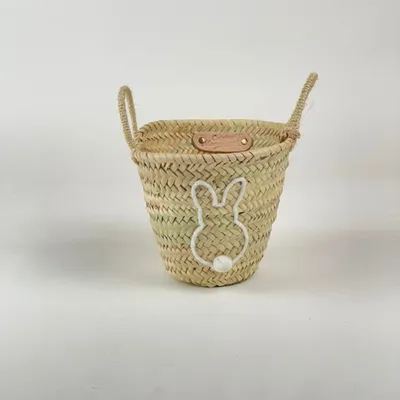 Children's party decorations - Personalized Easter Basket - Hand Embroidered, Unique for You - ORIGINAL MARRAKECH